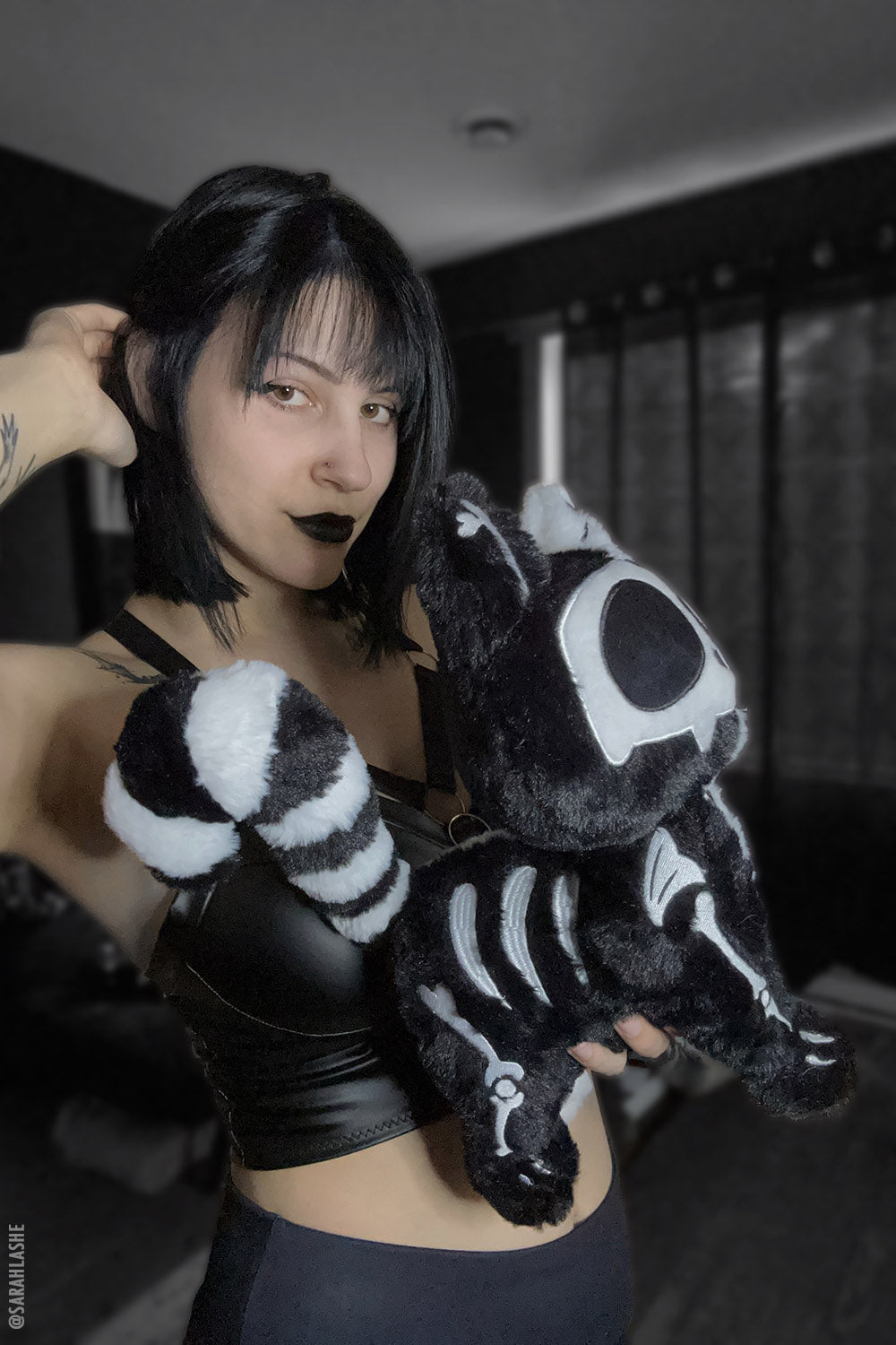 Splitzokitty Plush Toy Black and White Limited Edition