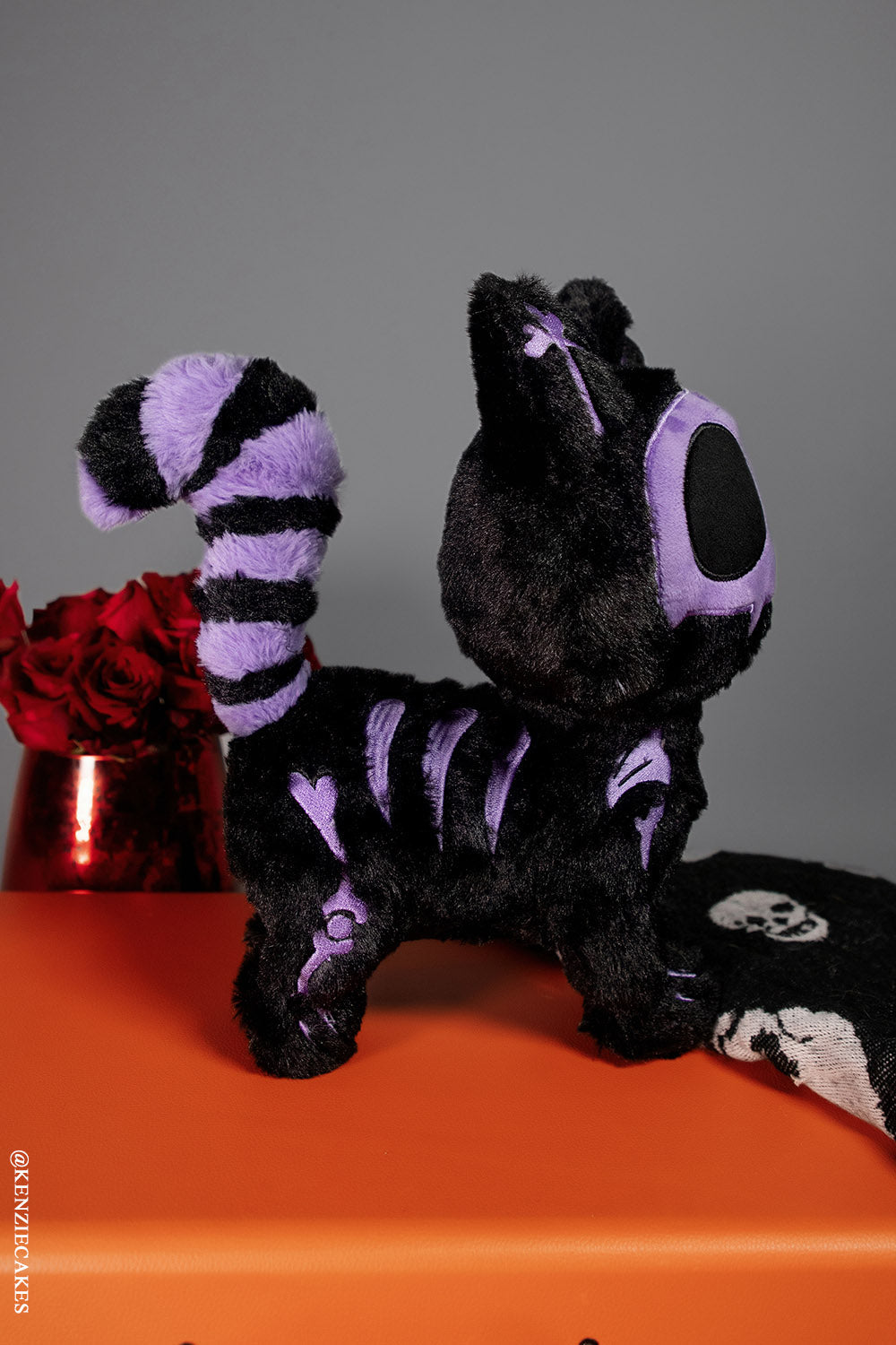 Skelekitty Plush Toy Purple Bones Limited Edition