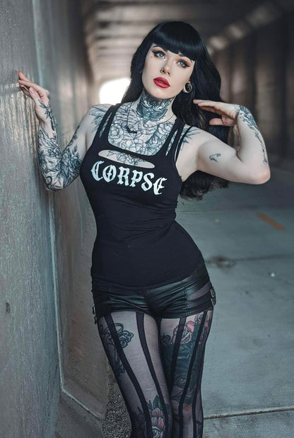 Corpse Living Dead Girl Cut Out Tank Top