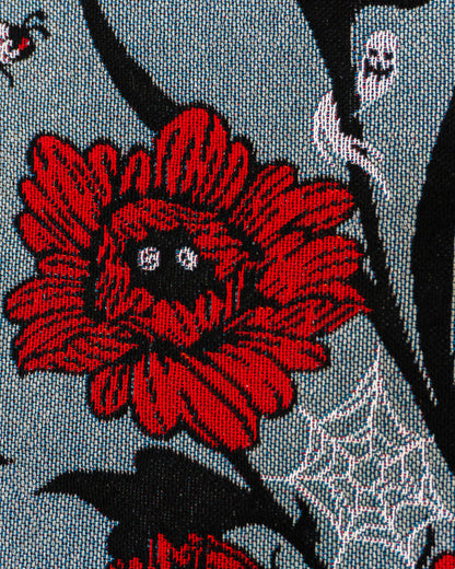 Eternal Bloom - Gothic Flower Bouquet Woven Blanket