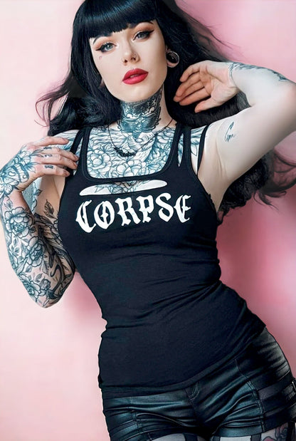 Corpse Living Dead Girl Cut Out Tank Top