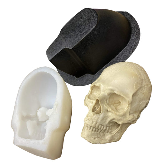 Flat Back Silicone Skull Mold