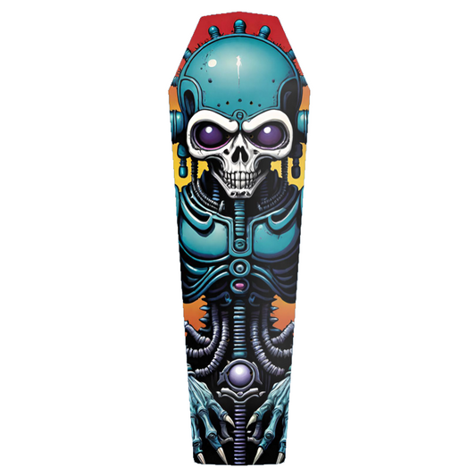 Coffin Pool Deck Techno Skeleton Skateboard