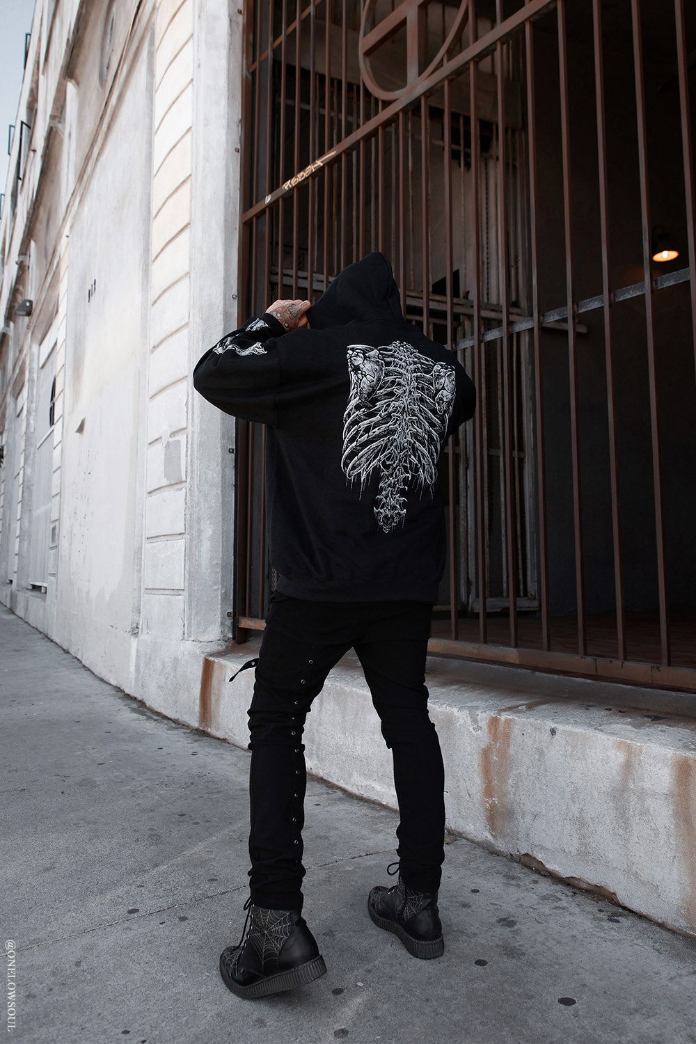 Bleeding Heart Skeleton Hoodie