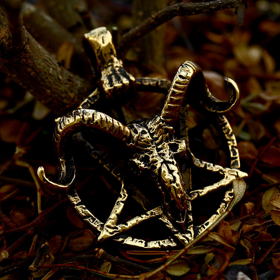 Baphomet Goat Head Stainless Steel Satan Pendant