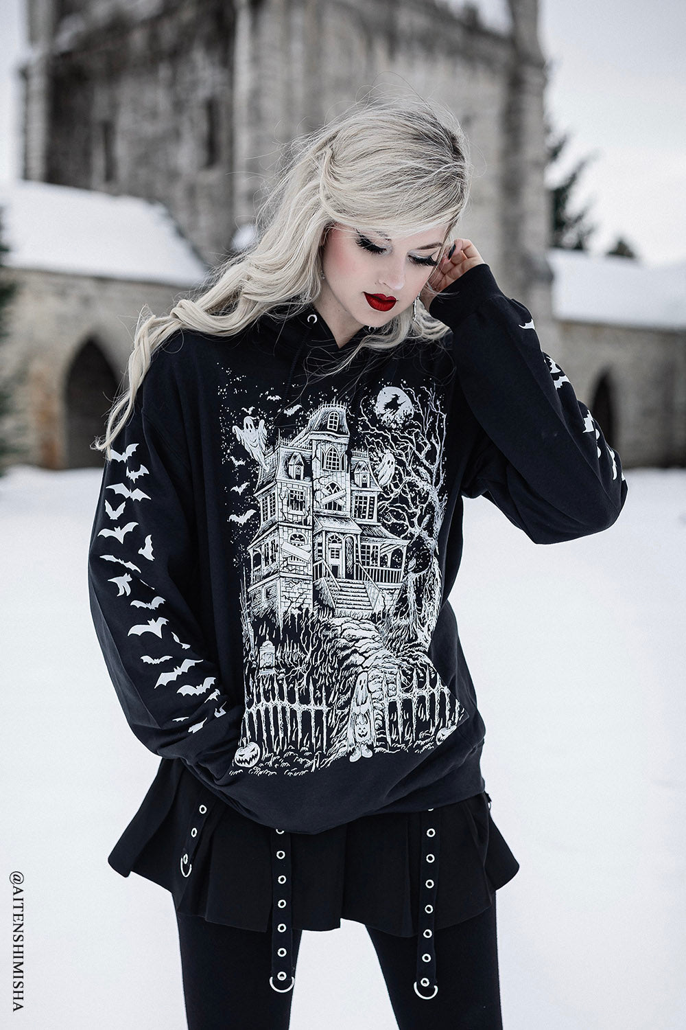 Haunted Mansion Hoodie [WHITE]
