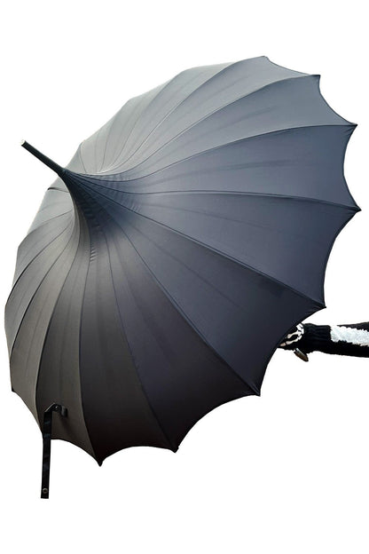 Batwing Pagoda Umbrella MIDNIGHT BLACK