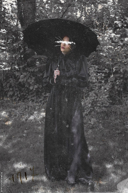 Batwing Pagoda Umbrella MIDNIGHT BLACK