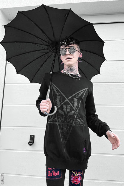 Batwing Pagoda Umbrella MIDNIGHT BLACK