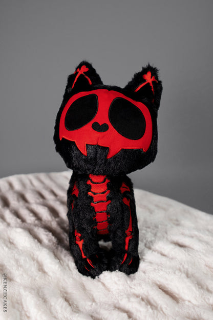 Skelekitty Plush Toy Red Bones Limited Edition