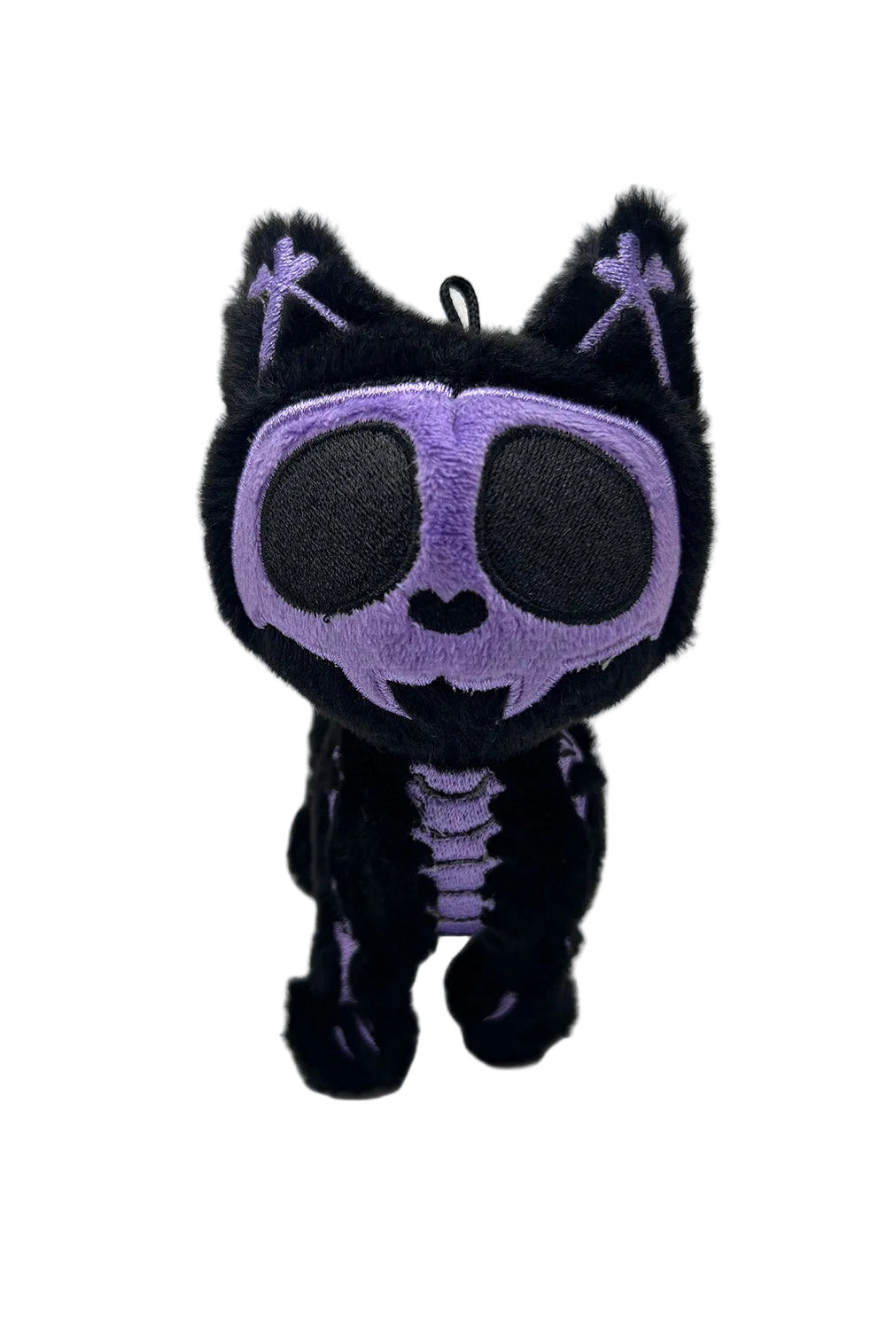 Ultra Violet Skelekitty Plush Keychain