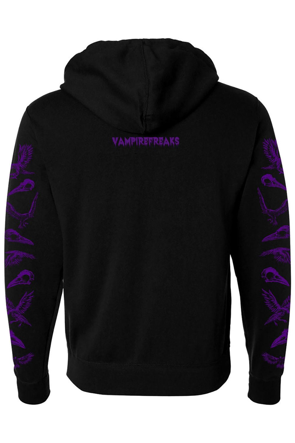 Death Raven Hoodie w/ Crow Sleeves [PURPLE]