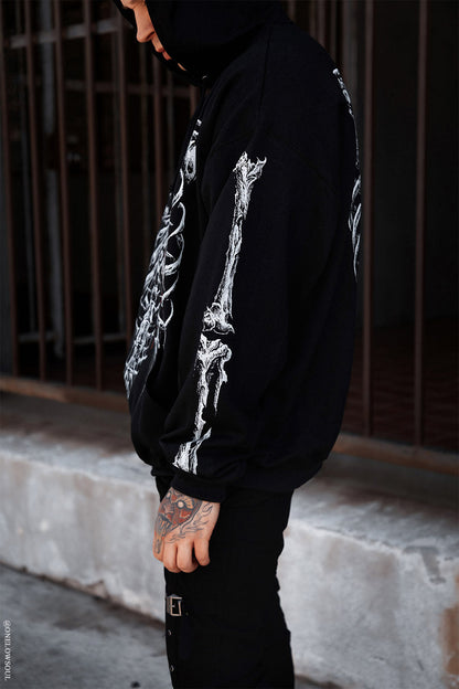 Bleeding Heart Skeleton Hoodie