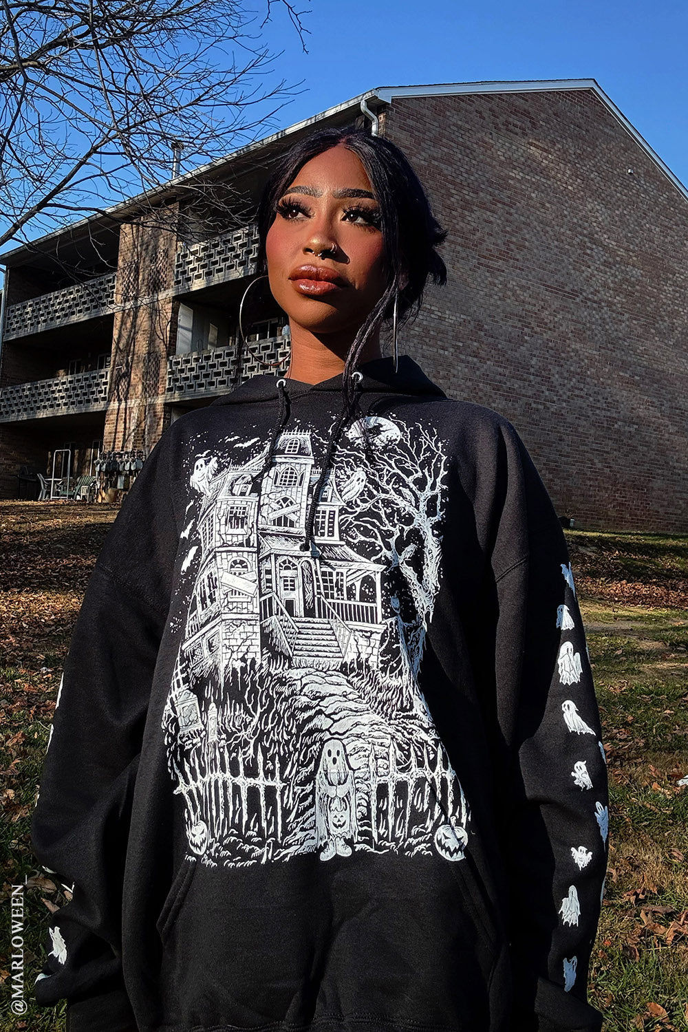 Haunted Mansion Hoodie [WHITE]