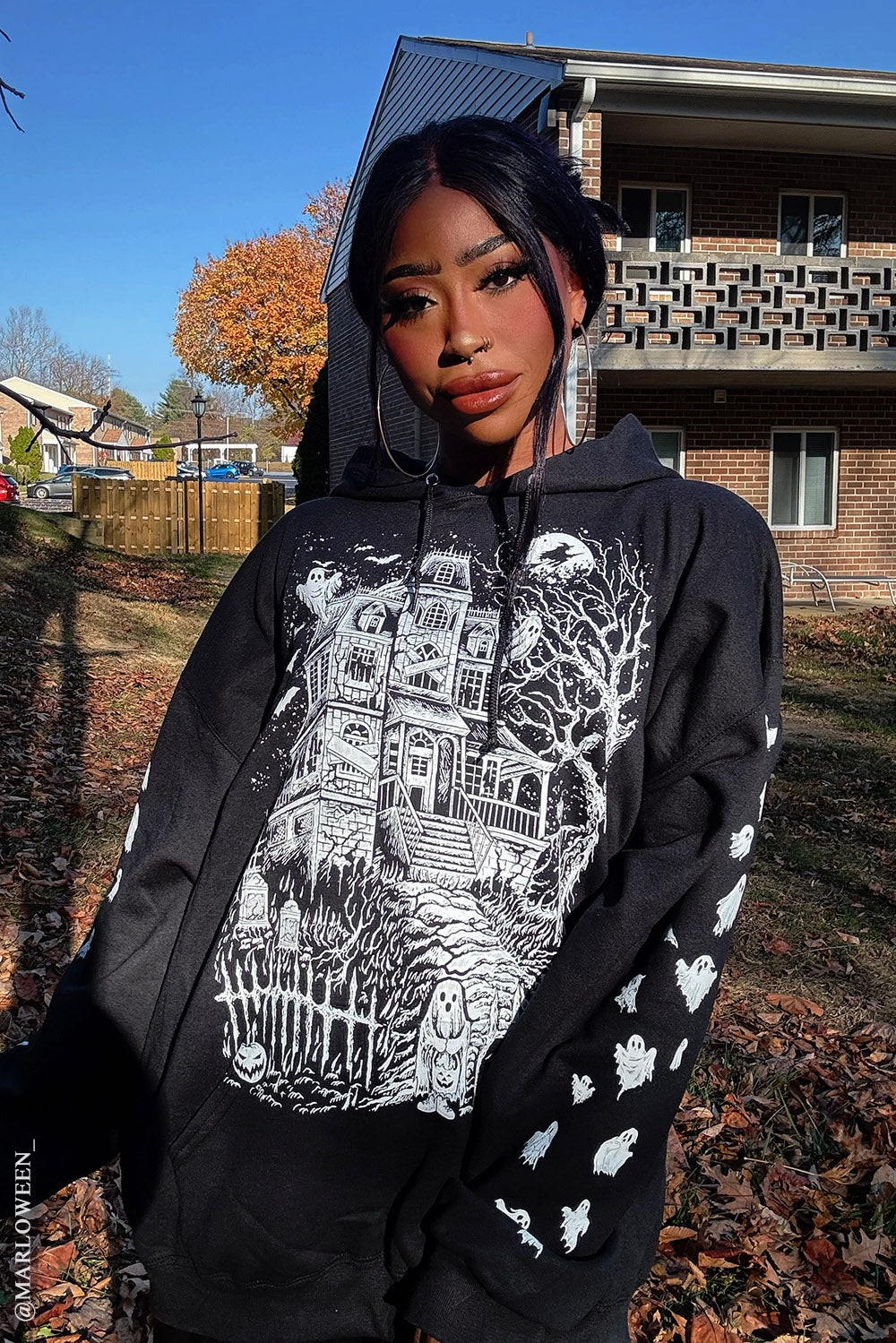 Haunted Mansion Hoodie [WHITE]