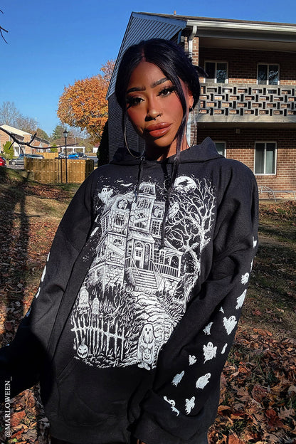 Haunted Mansion Hoodie [WHITE]