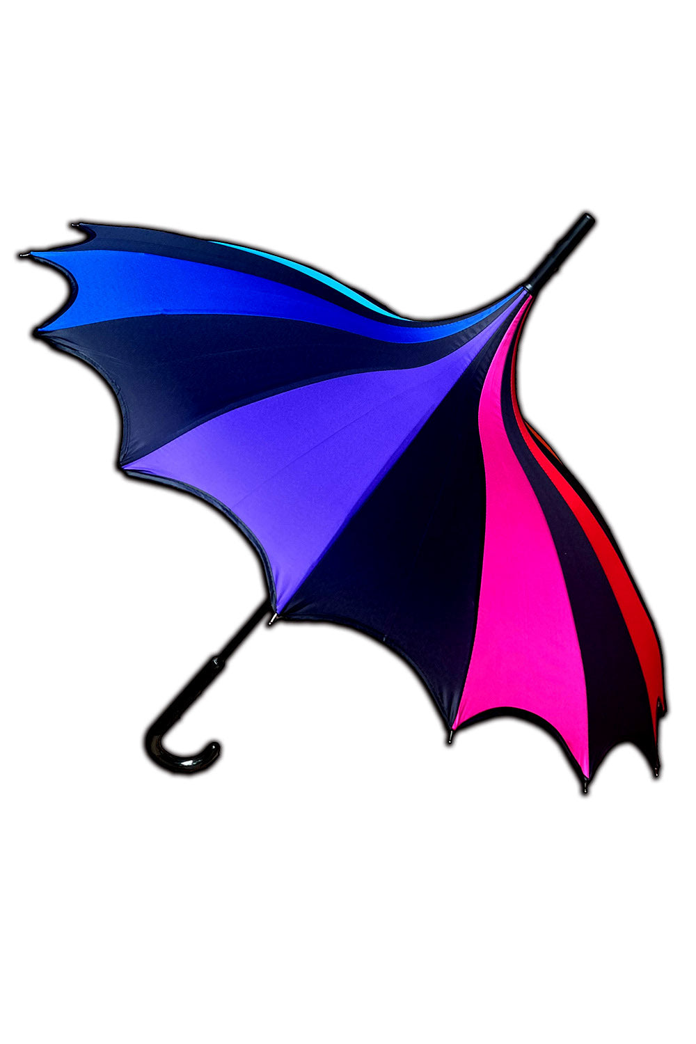 Batwing Pagoda Umbrella Goth Rainbow