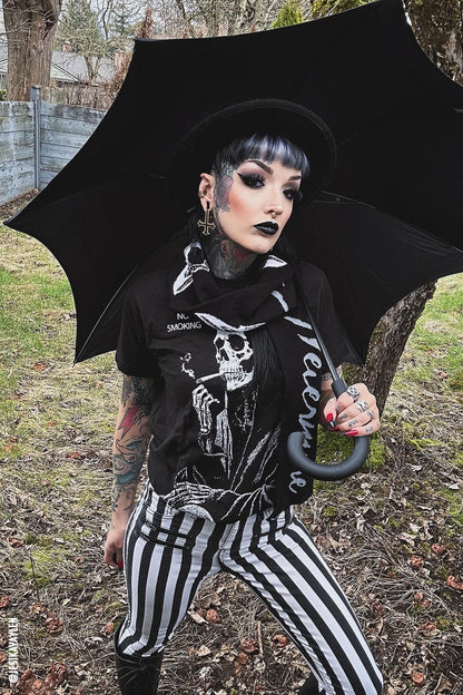 Wednesday Funeral Procession Umbrella BLACK