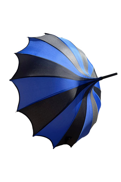 Batwing Pagoda Umbrella [BLACK/BLUE]