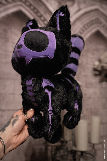Skelekitty Plush Toy Purple Bones Limited Edition