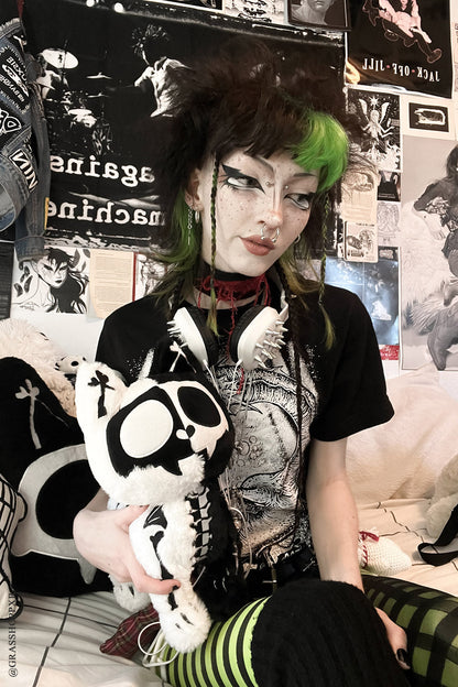 Splitzokitty Plush Toy Black and White Limited Edition