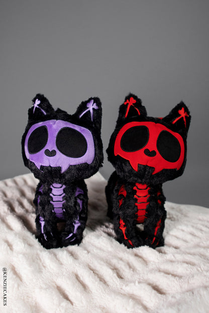 Skelekitty Plush Toy Purple Bones Limited Edition