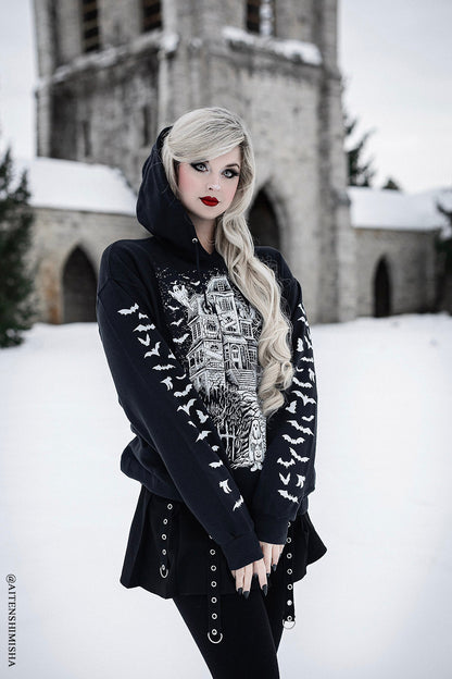 Haunted Mansion Hoodie [WHITE]