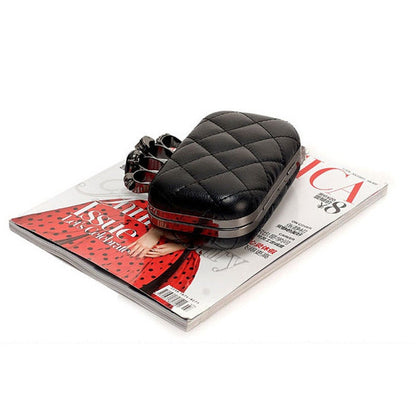 Skull Ring Clutch | Retro Vintage Fashion Evening Bag | Cute Dark Gothic