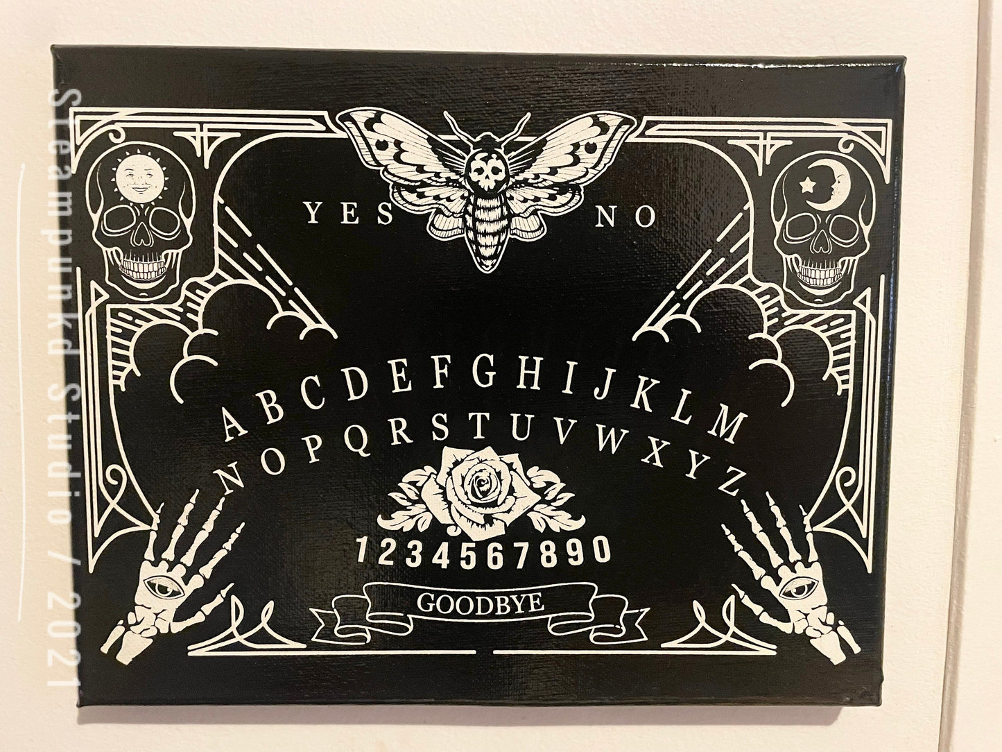 Ouija Board Canvas Art | Canvas Wall Art | Canvas Handmade Prints | Gothic Home Decor
