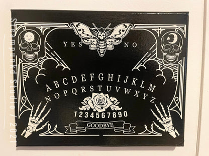 Ouija Board Canvas Art | Canvas Wall Art | Canvas Handmade Prints | Gothic Home Decor