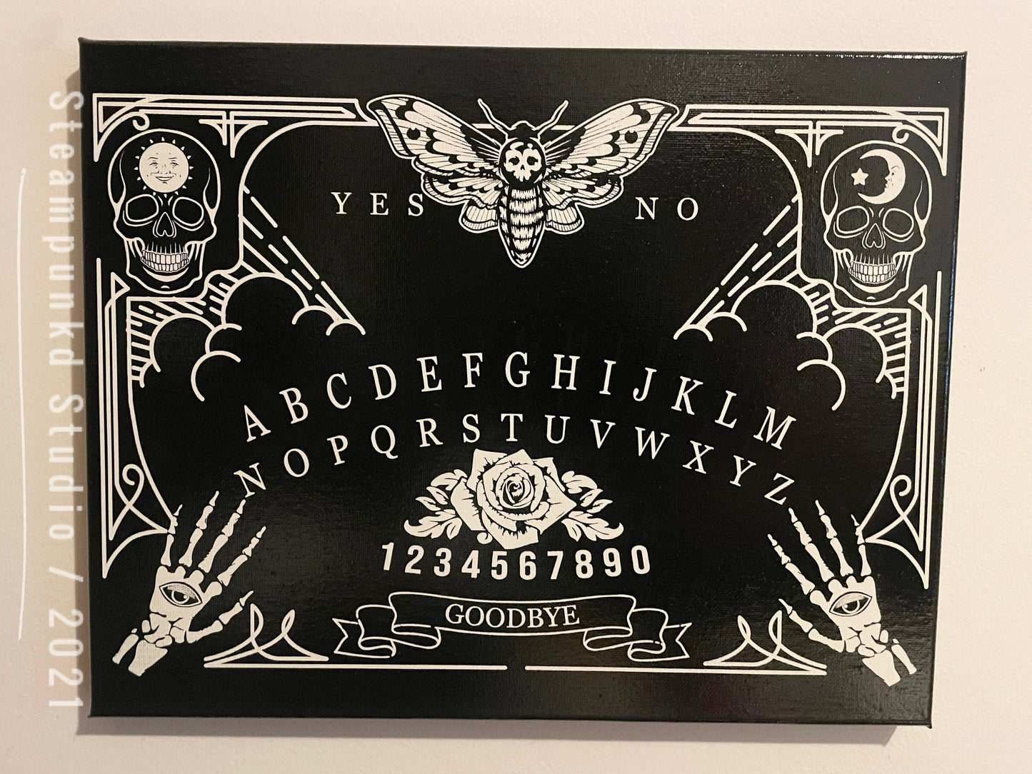 Ouija Board Canvas Art | Canvas Wall Art | Canvas Handmade Prints | Gothic Home Decor