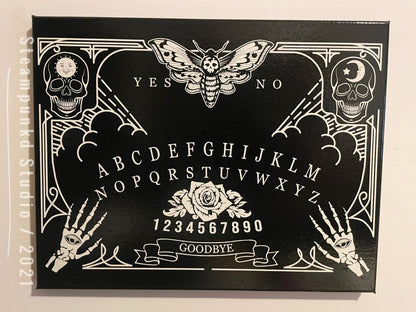 Ouija Board Canvas Art | Canvas Wall Art | Canvas Handmade Prints | Gothic Home Decor