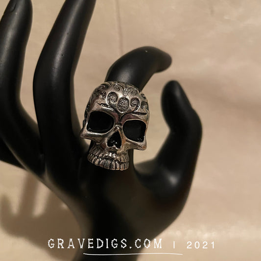 Tribal Skull Ring | Stainless Steel | Gothic Horror Fantasy Halloween