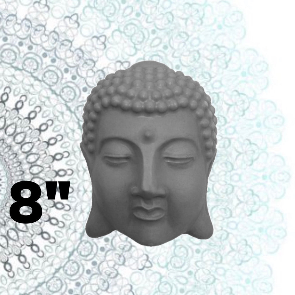 Buddha Head 8"