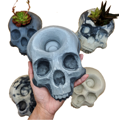 Skull Planter 8" Mold
