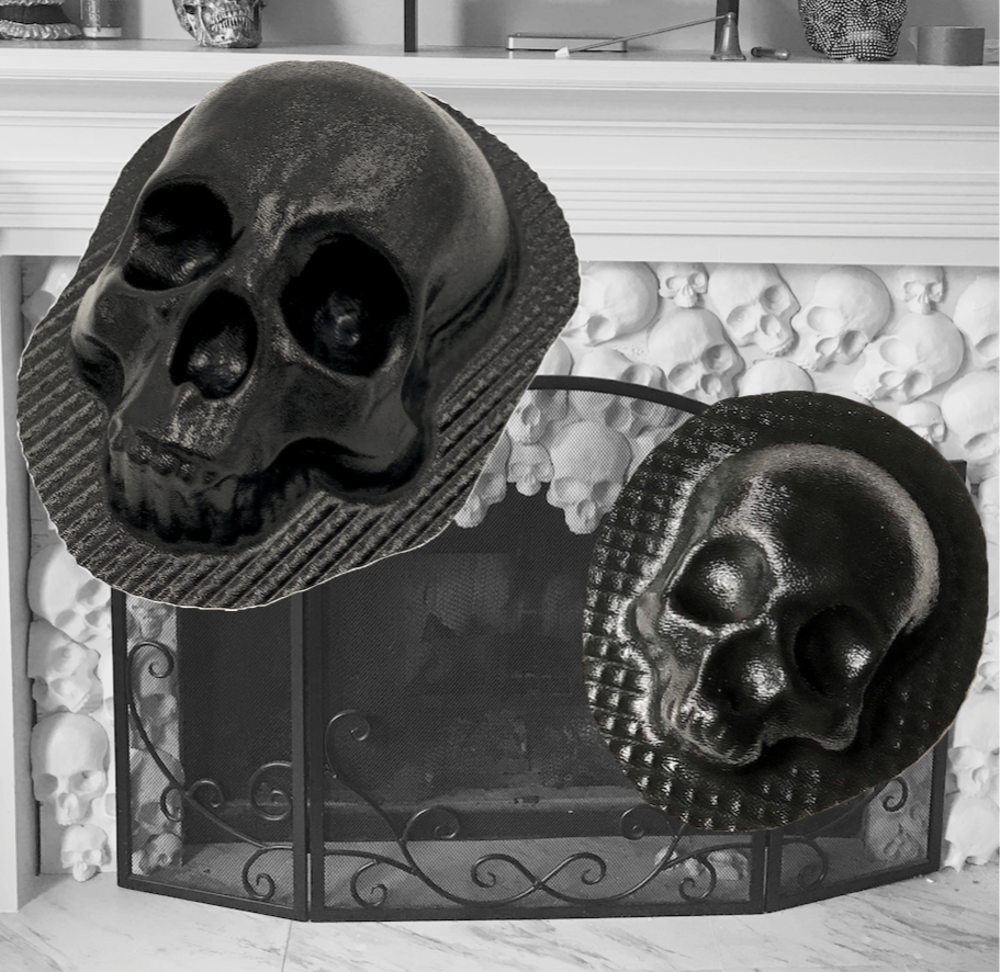 Skull Fireplace Mold Set