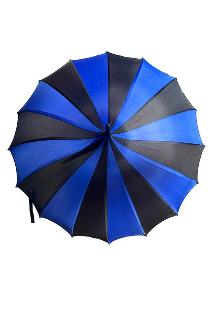 Batwing Pagoda Umbrella [BLACK/BLUE]