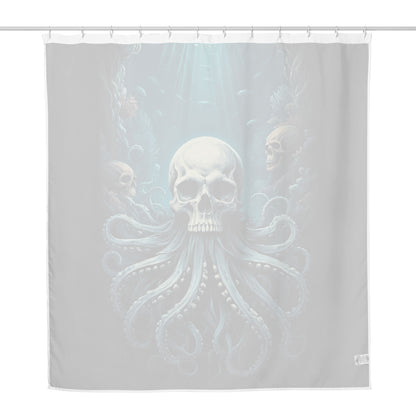 Skull with Octopus Tentacles 1 Shower Curtain