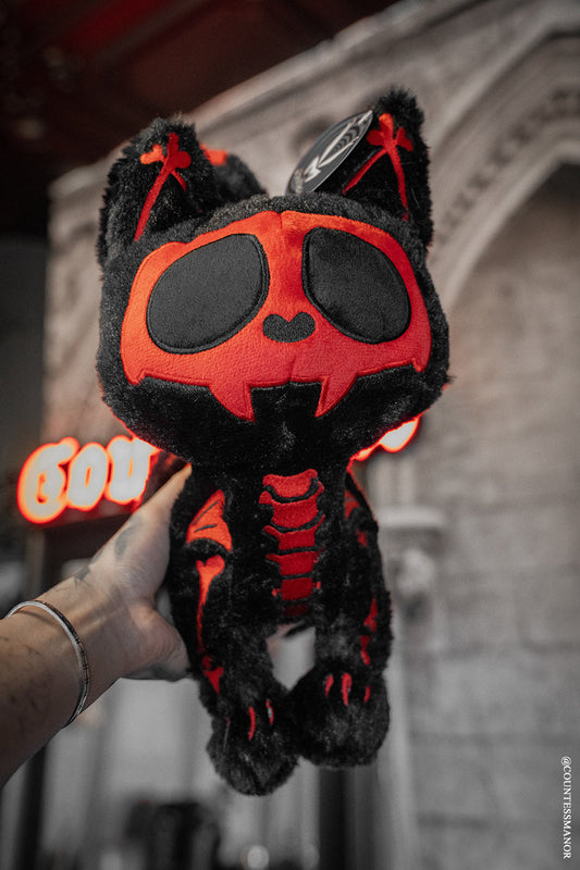 Skelekitty Plush Toy Red Bones Limited Edition