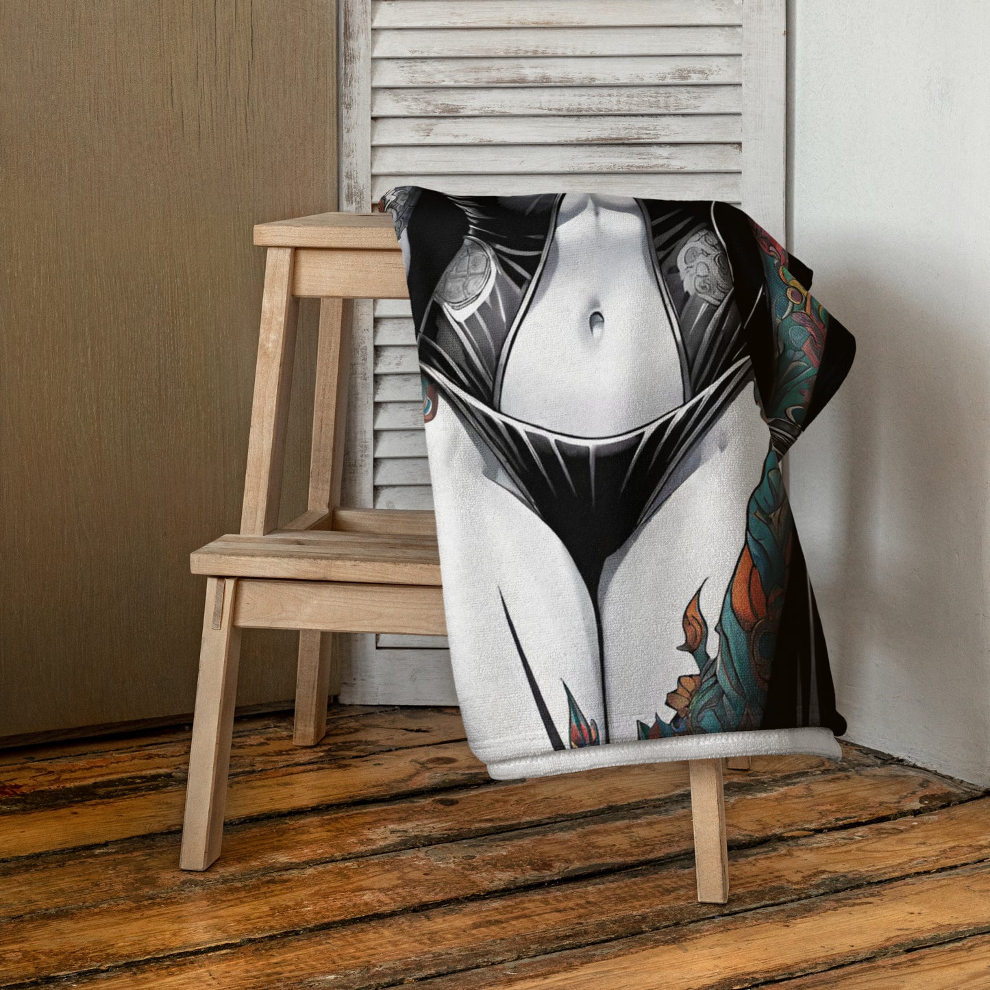 Gothic Sexy Evil Nun 1 Towel