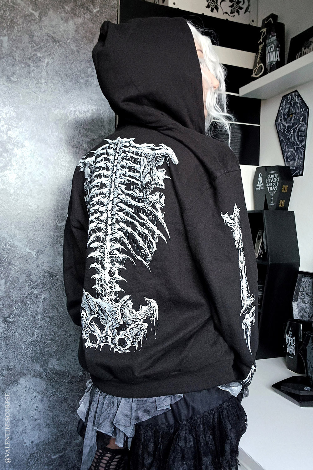 Dead Inside Skeleton Hoodie
